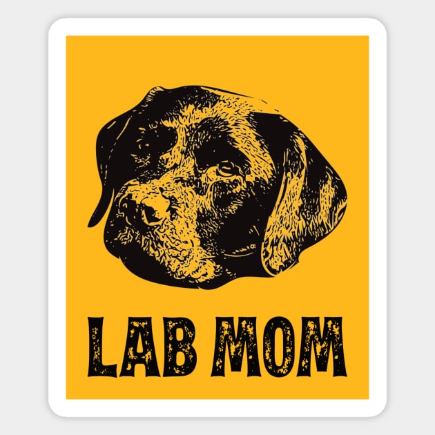 Labrador Retriever Mom - Lab Mom Magnet by DoggyStyles